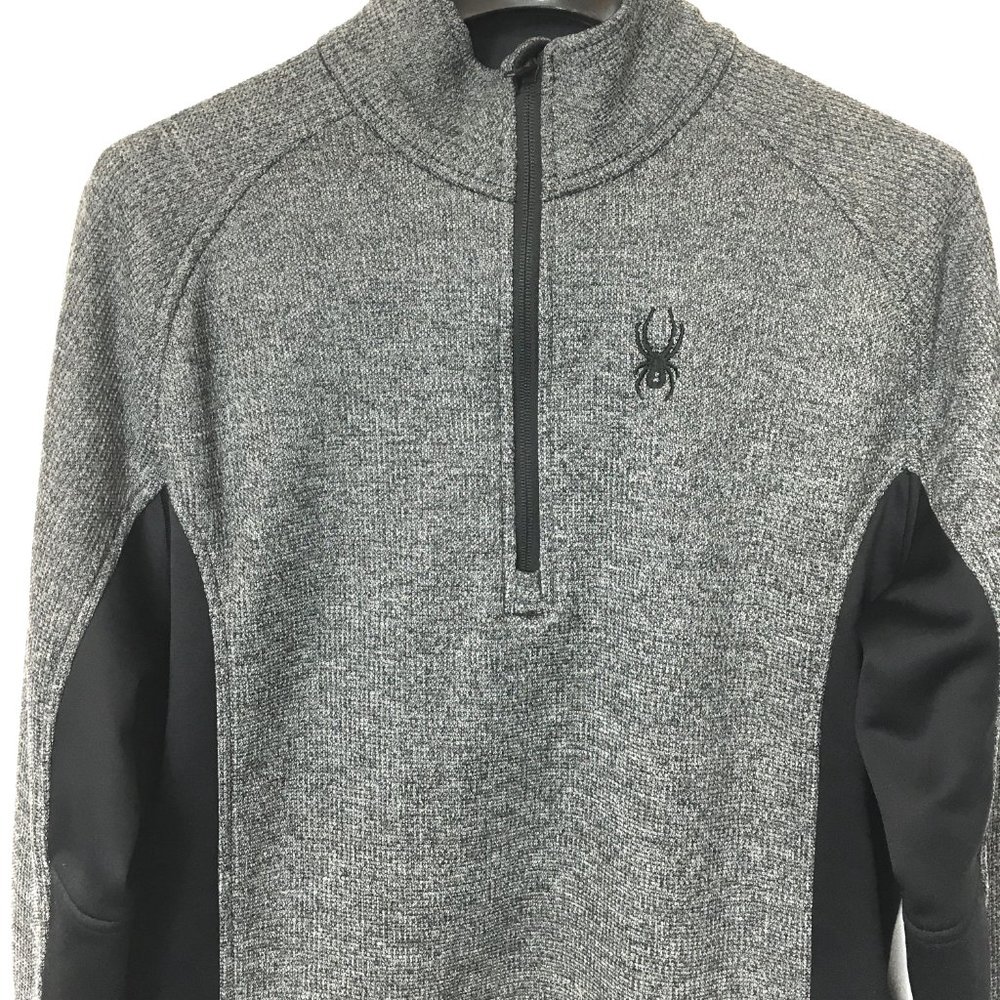 Spyder Outbound Pullover Sweater Jacket Gray/Blac… - image 3